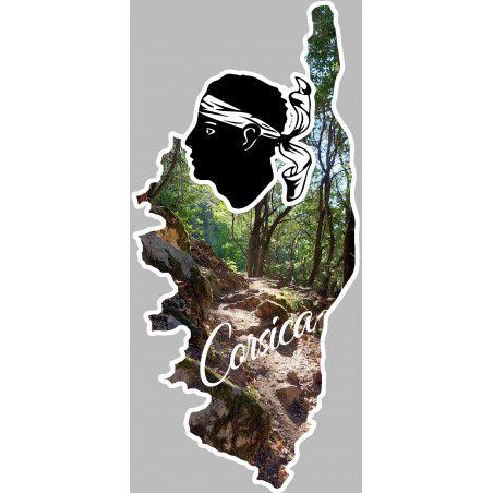 Corse du sud - 5x2,3cm - Sticker/autocollant Corse du sud - 5x2,3cm - Sticker/autocollant