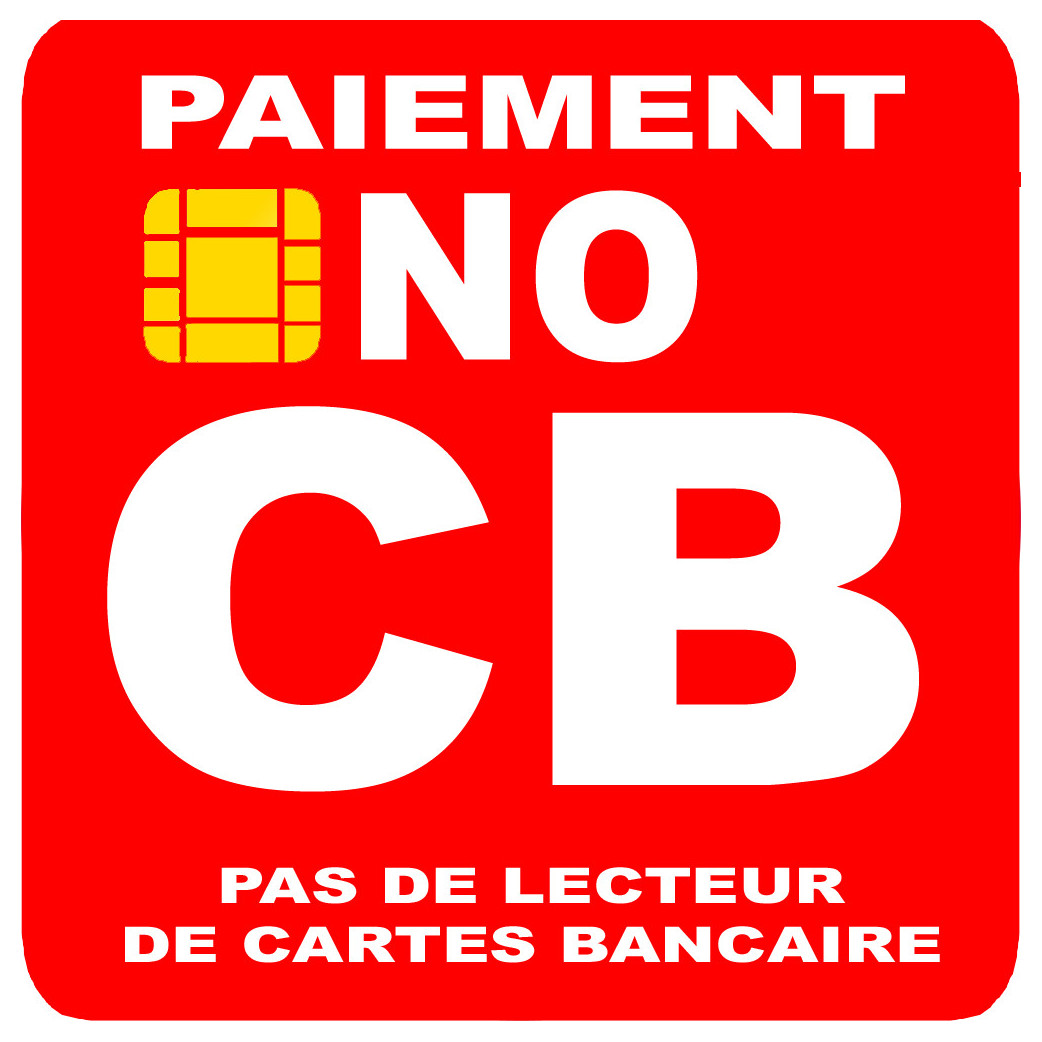 paiement NO CB - 5cm - Sticker/autocollant