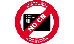 NO CB - 20cm - Sticker/autocollant
