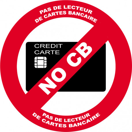NO CB - 10cm - Sticker/autocollant