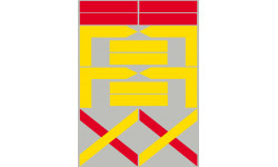 balises circuits GR jaunes et rouges - 14 pièces - Sticker/autocollant