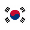 Corée du Sud - 5 x 3.3 cm - Sticker/autocollant
