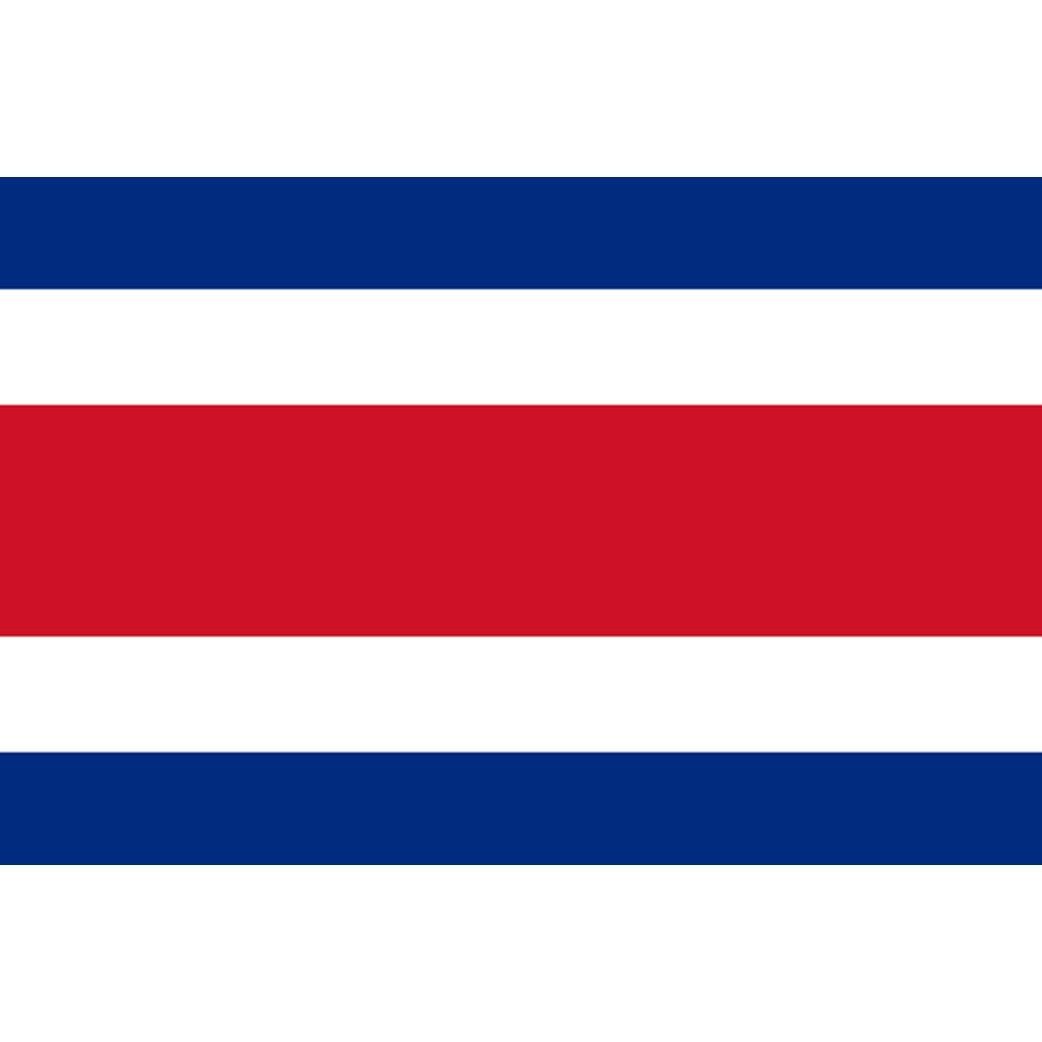 Drapeau Costa Rica - 19.5 x 13 cm - Sticker/autocollant