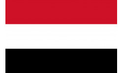 Drapeau Yémen - 5 x 3.3 cm - Sticker/autocollant
