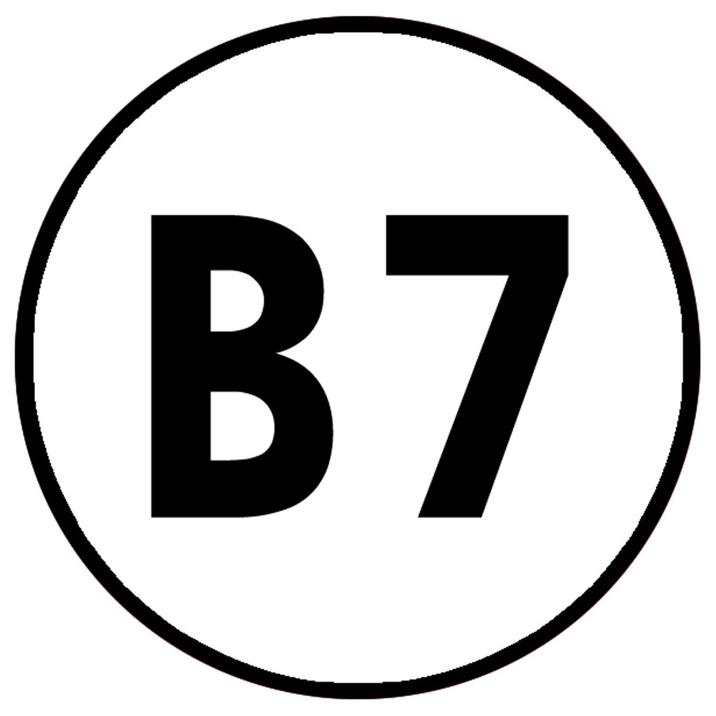 B7 - 15x15cm - Sticker/autocollant