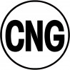 Sticker / autocollant : CNG - 10x10cm