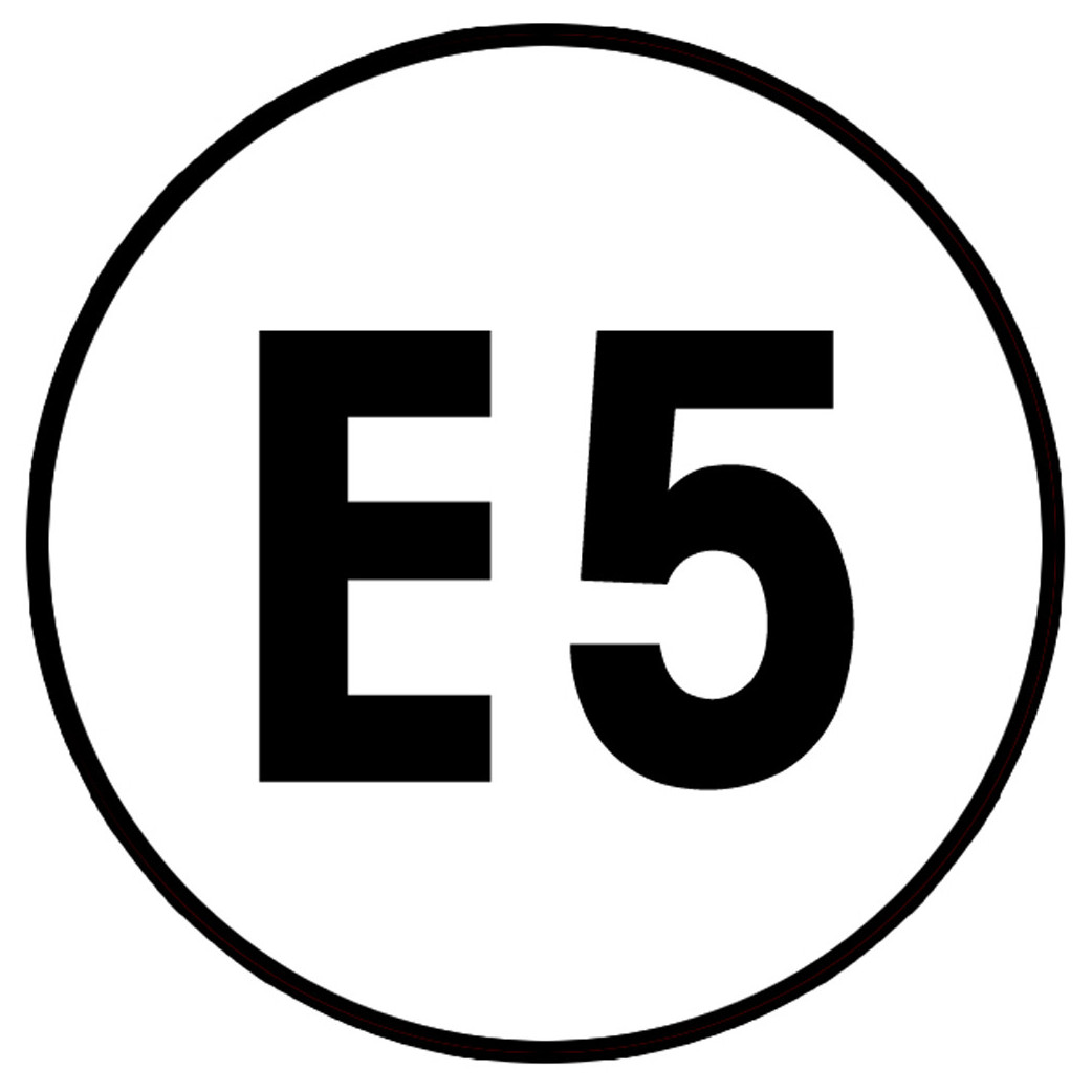 E5 - 15x15cm - Sticker/autocollant