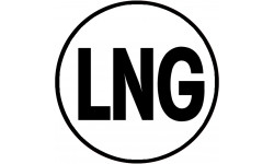 Sticker / autocollant : LNG - 5x5cm