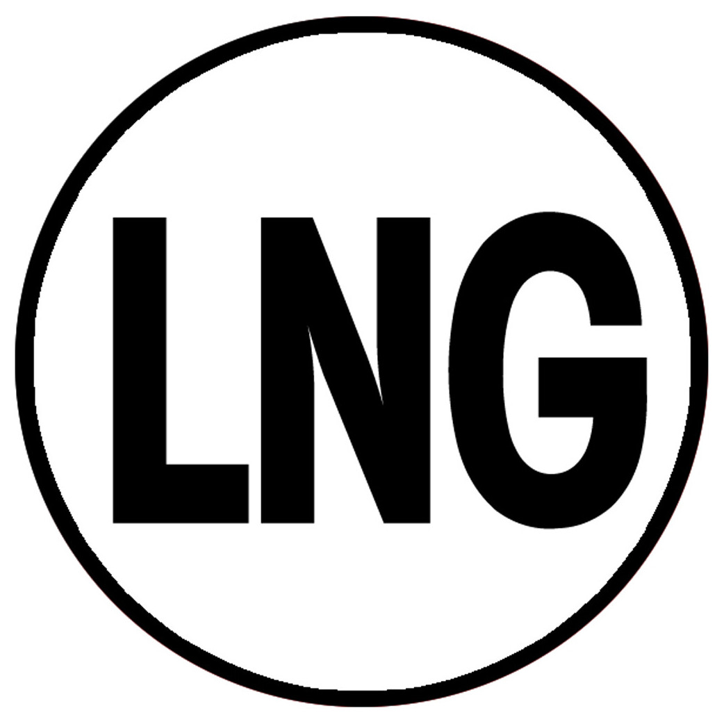 LNG - 10x10cm - Sticker/autocollant