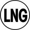 Sticker / autocollant : LNG - 10x10cm