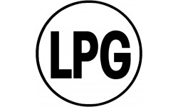 Sticker / autocollant : LPG - 5x5cm
