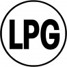 Sticker / autocollant : LPG - 10x10cm