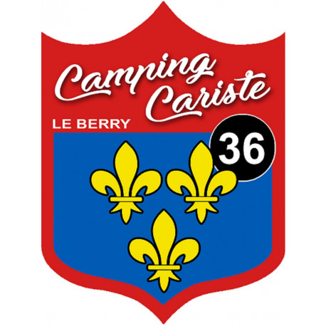 Campingcariste du Berry 36 Indre - 15x11.2cm - Sticker/autocollant
