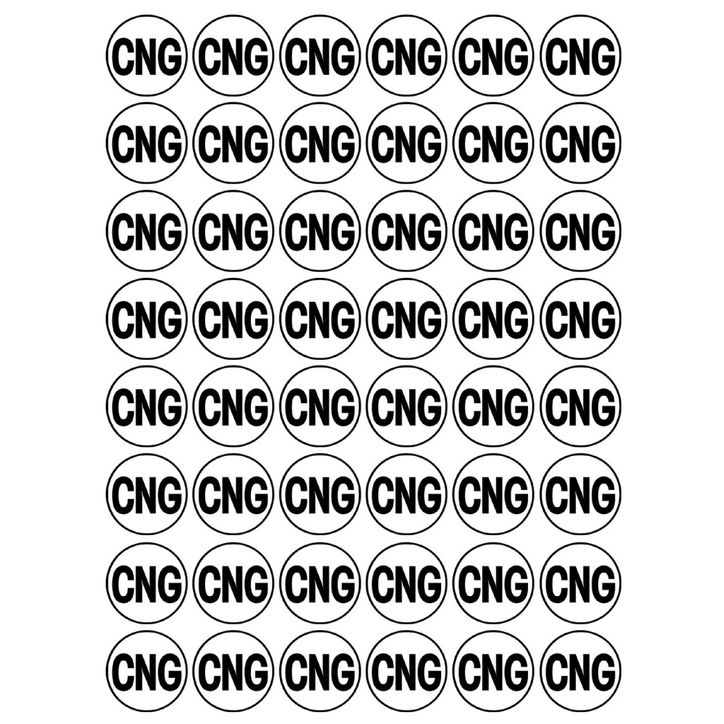 Série CNG - 48 stickers de 2.8cm - Sticker/autocollant
