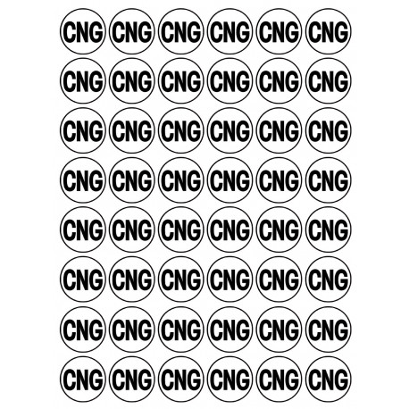 Série CNG - 48 stickers de 2.8cm - Sticker/autocollant