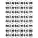 Série E85 - 48 stickers de 2.8cm - Sticker/autocollant