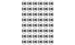 Sticker / autocollant : Série E85 - 48 stickers de 2.8cm