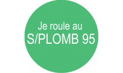 Sticker / autocollant : SANS PLOMB 95 - 10cm