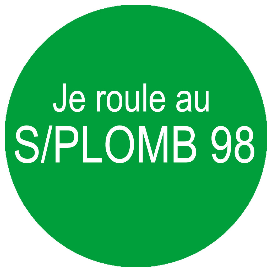 SANS PLOMB 98 - 10cm - Sticker/autocollant