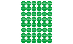 Sticker / autocollant : Série PRO SANS PLOMB 98 - 48 stickers de 2.8cm