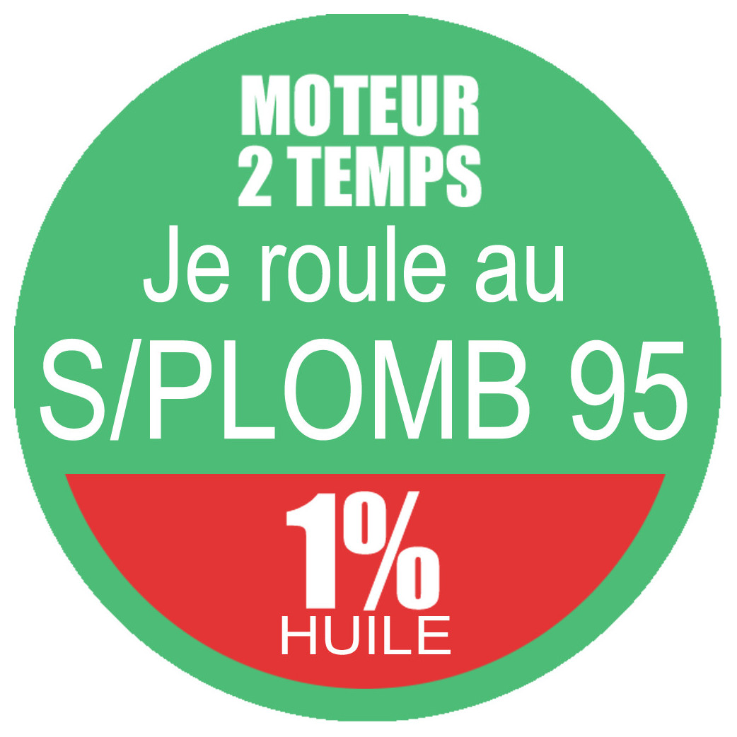 SANS PLOMB 95 - mélange 1 de 15cm - Sticker/autocollant