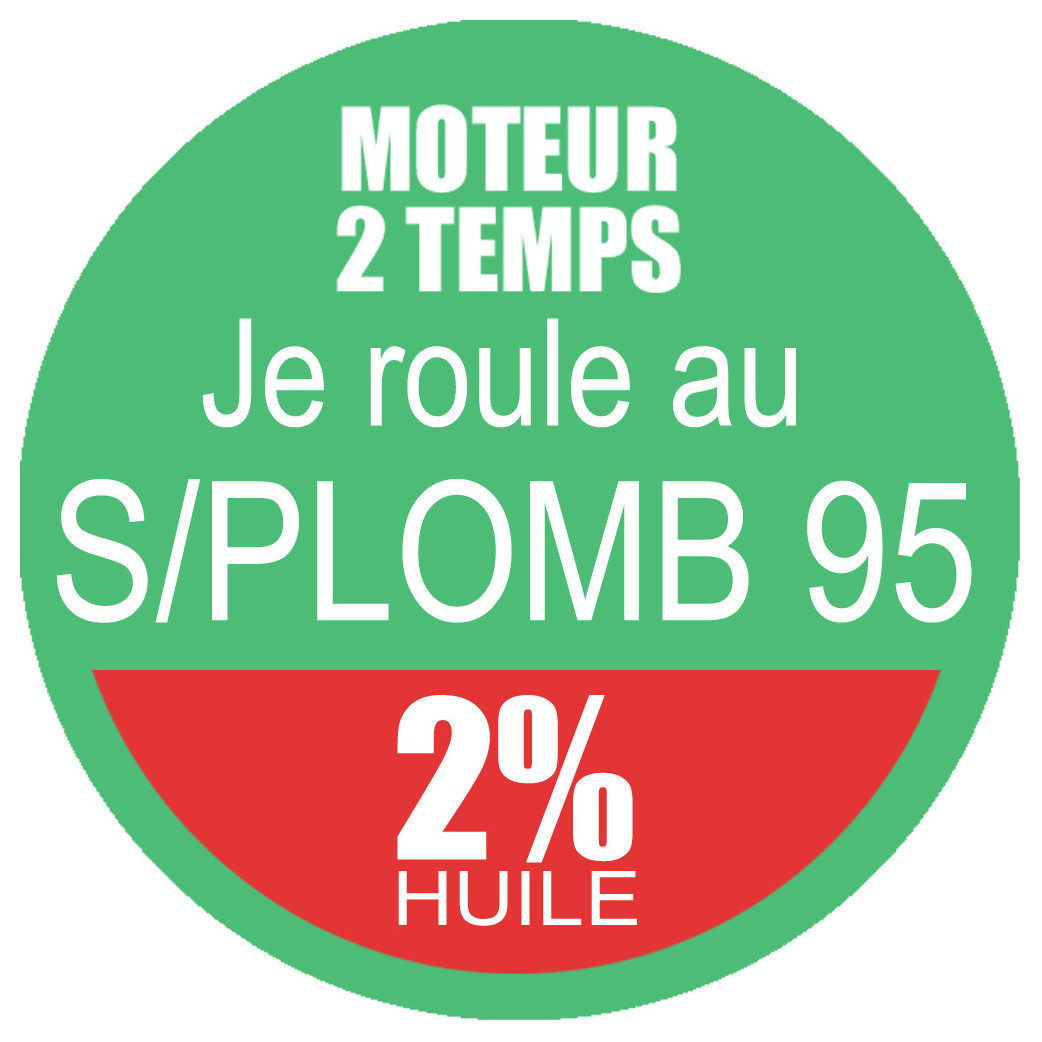 SANS PLOMB 95 - mélange 2 de 5cm - Sticker/autocollant