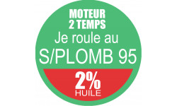 SANS PLOMB 95 - mélange 2 de 5cm - Sticker/autocollant