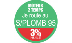 SANS PLOMB 95 - mélange 3 de 5cm - Sticker/autocollant