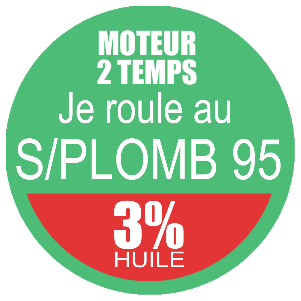 SANS PLOMB 95 - mélange 3 de 10cm - Sticker/autocollant
