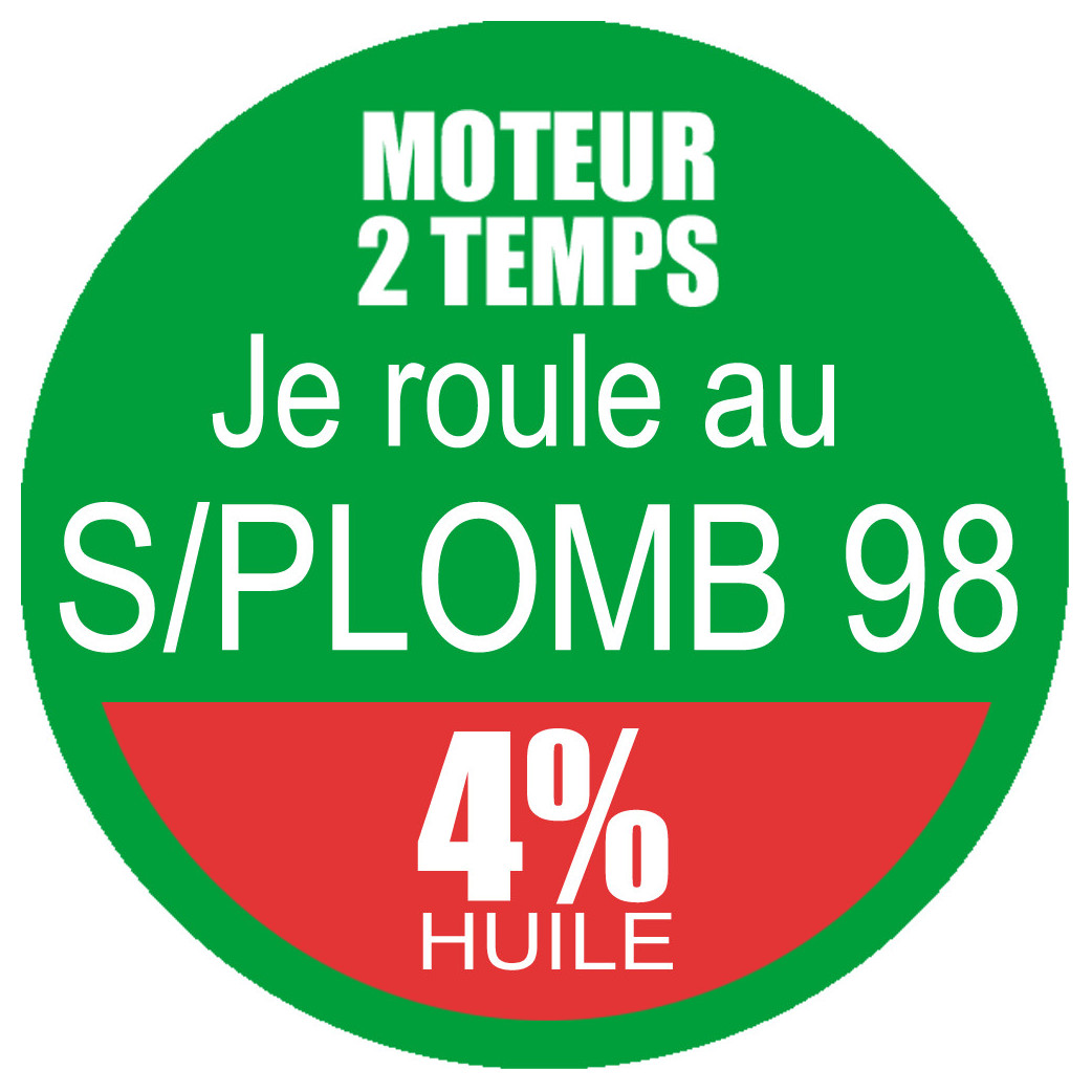 SANS PLOMB 98 - mélange 4 de 20cm - Sticker/autocollant