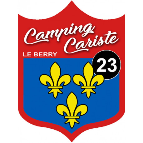 campingcariste du Berry 23 - 10x7.5cm - Sticker/autocollant