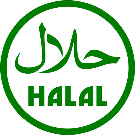 produit Halal - 5x5cm - Sticker/autocollant