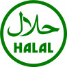 produit Halal - 5x5cm - Sticker/autocollant