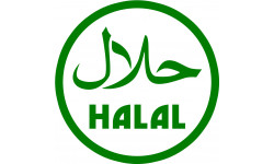 produit Halal - 15x15cm - Sticker/autocollant