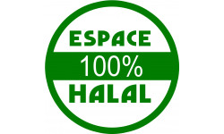 Halal 100 pourcent - 15x15cm - Sticker/autocollant