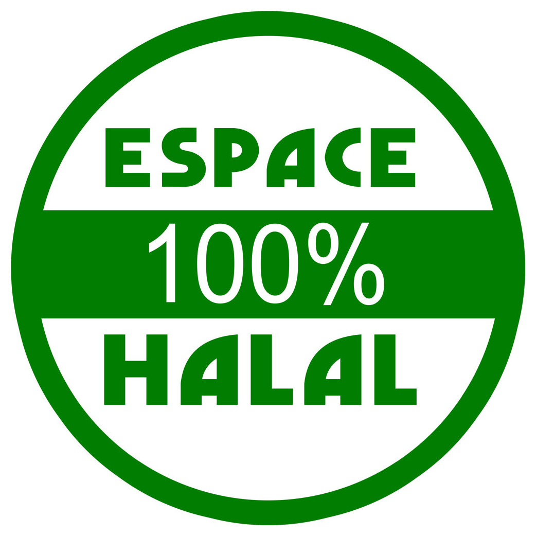 Halal 100 pourcent - 20x20cm - Sticker/autocollant
