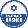 Sticker / autocollant : Espace Kasher - 10x10cm