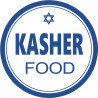 Sticker / autocollant : Nourriture Kasher - 5x5cm