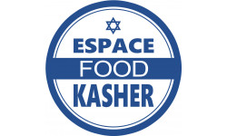 Kasher food - 5x5cm - Sticker/autocollant