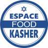 Sticker / autocollant : Kasher food - 5x5cm