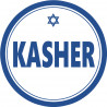 Sticker / autocollant : Kasher - 5x5cm
