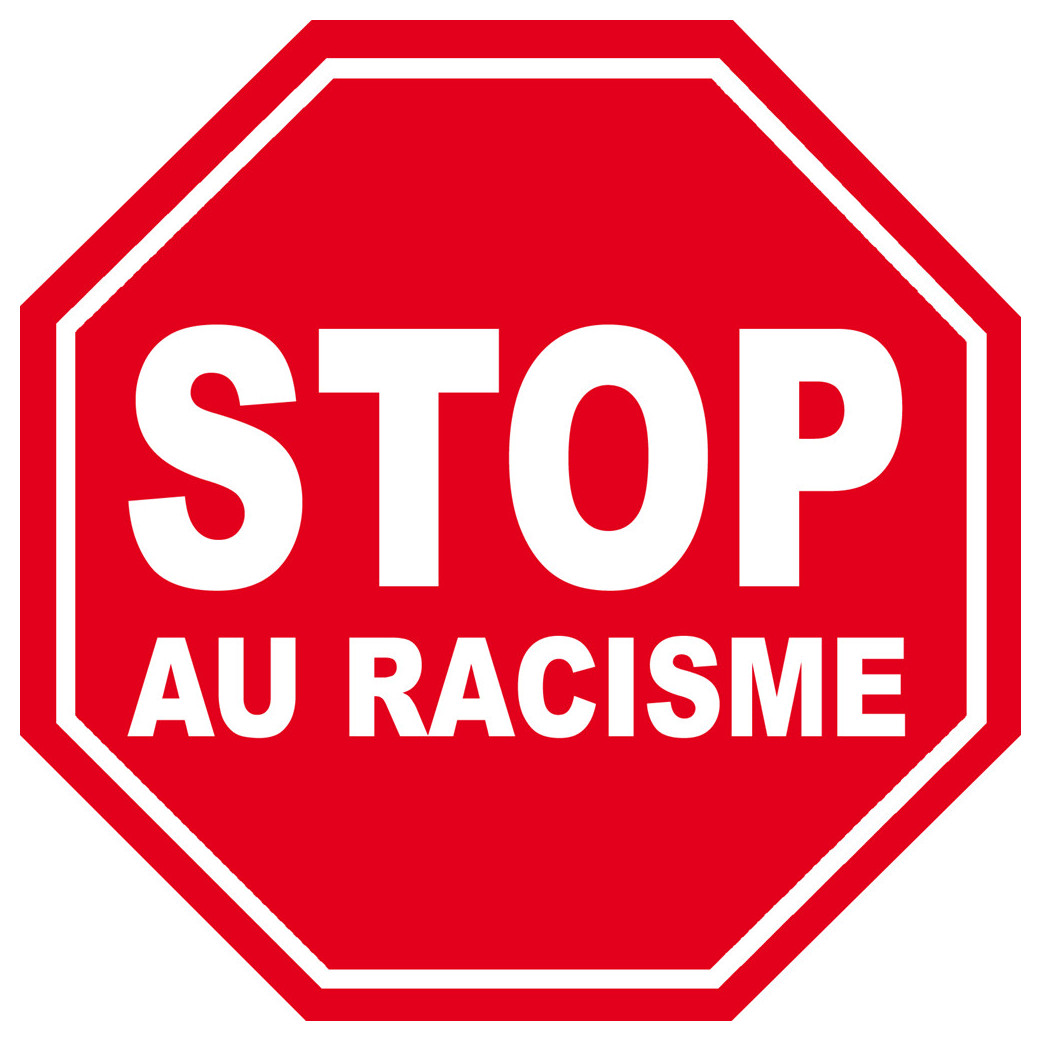 racisme STOP - 5x5cm - Sticker/autocollant