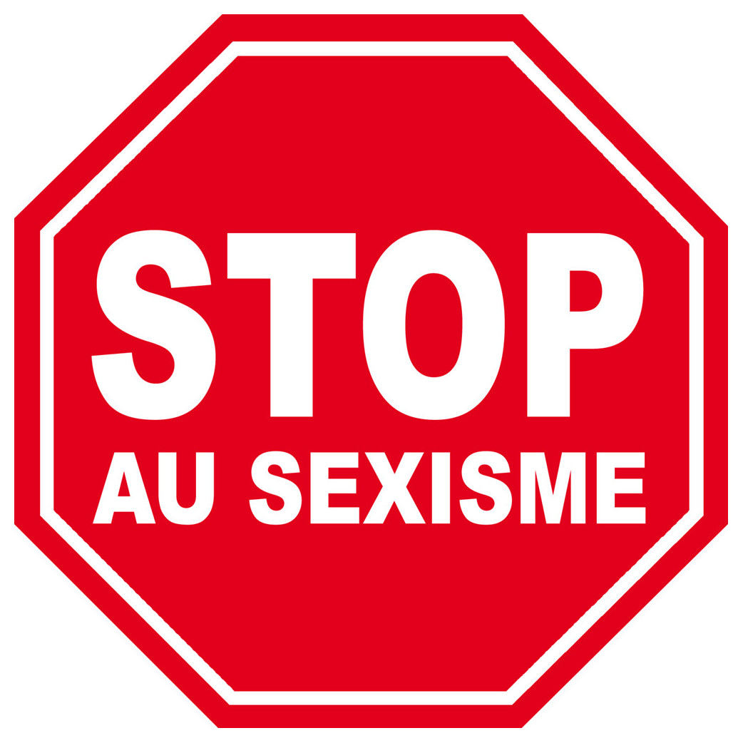 sexisme STOP - 10x10cm - Sticker/autocollant