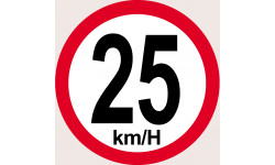25 km/h bord rouge