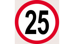 Disques de limitation de vitesse 25