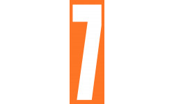 grand numéro orange 7