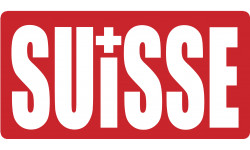  croix Suisse - 20x10cm - Sticker/autocollant