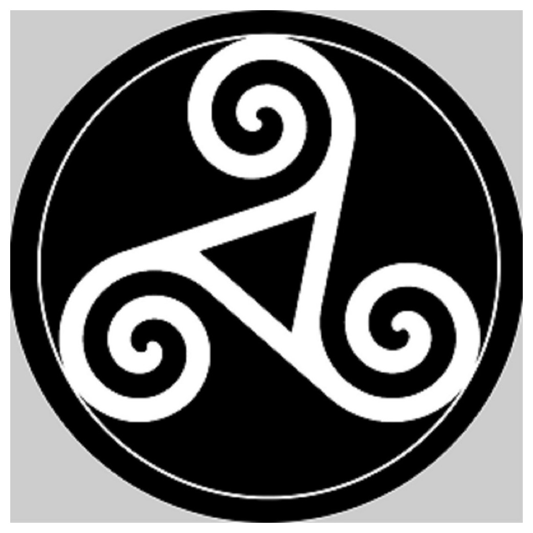 Triskel Breton - 20 cm - Sticker/autocollant