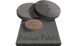 passion palets - 15x15cm - Sticker/autocollant