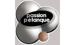 passion pétanque - 10x10cm - Sticker/autocollant